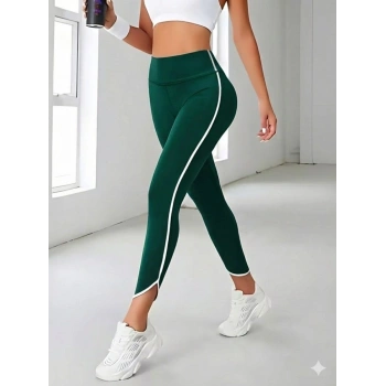 MARSiLYAN- Kadın Yüksek Bel Yan şerit Detaylı Dalgıç Tayt