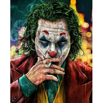 MARSiLYAN- Kanvas Yeşil Saçlı Joker Sayılarla Boyama SetiKasnaklı