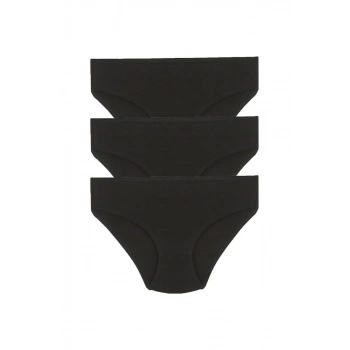 MARSiLYAN- Kız Çocuk 3lü Siyah Külot