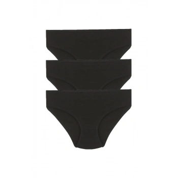 MARSiLYAN- Kız Çocuk 3lü Siyah Külot