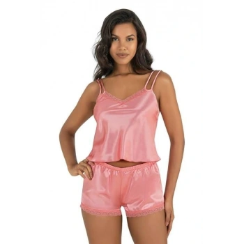 MARSiLYAN-  Mercan Saten Şort Takımı 9210