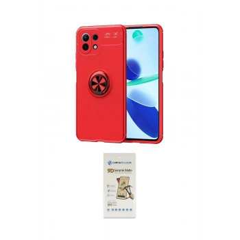 MARSİLYAN™- Mİ 11 Lite Kılıf Yankı Form Prime - Siyah Mat Seramik Nano Ekran Koruyucu