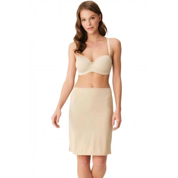 MARSiLYAN-  Mikropolyamid Esnek Kumaşlı Diz Üstü Kısa Etek Altı Jüpon