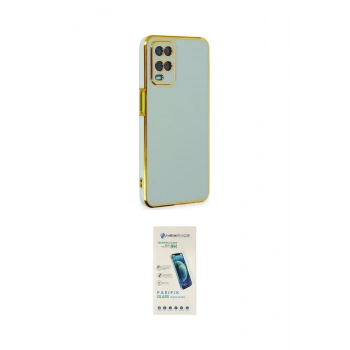 MARSİLYAN™- Oppo A54 4G Kılıf Yankı Serisi - Şeffaf Pasifik Cam Ekran Koruyucu