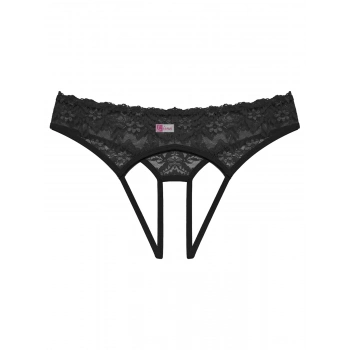 MARSİLYAN-- Özel Bölgesi Açık Kadın Siyah Fantazi Külot