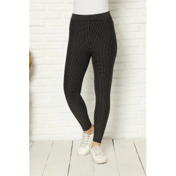 MARSiLYAN- Penye Likralı Tayt Siyah