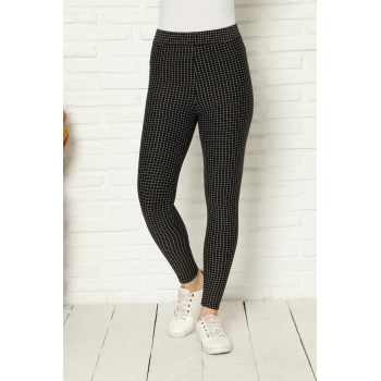 MARSiLYAN- Penye Likralı Tayt Siyah