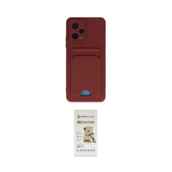 MARSİLYAN™- Poco X5 5G Kılıf Vadi Çizgi Prime - Siyah Mat Seramik Nano Ekran Koruyucu