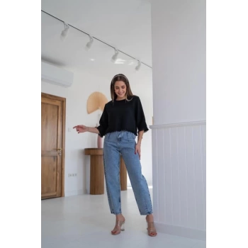 MARSiLYAN-  Püskül Detaylı Bluz