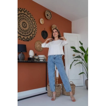 MARSiLYAN-  Püskül Detaylı Bluz