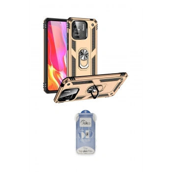 MARSİLYAN™- Redmi 10C Kılıf Ahenk Klasik Koleksiyonu - Siyah Joko Magic 5D Cam