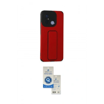 MARSİLYAN™- Redmi 12C Kılıf Çekirdek Yansıma - Şeffaf Royal Nano Ekran Koruyucu