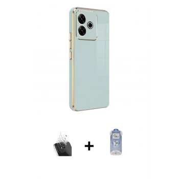 MARSİLYAN™- Redmi 13 4G Kılıf Yankı Serisi - Siyah Joko Magic 5D Cam + Kamera Lens Koruma Cam - SF