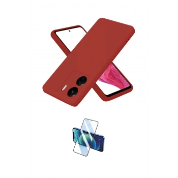 MARSİLYAN™- Redmi 13C Kılıf Kozmos Yansıma Özel Seri - Siyah 3D Antistatik Seramik Nano Ekran Koruyucu