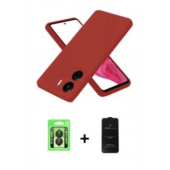 MARSİLYAN™- Redmi 13C Kılıf Kozmos Yansıma Özel Seri - Siyah 6D Antistatik Mat Seramik Hayalet Nano Ekran Koruyucu + Raze Metal Kamera Lens - SH
