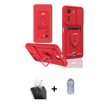 MARSİLYAN™- Redmi 13C Kılıf Vadi Form Prime - Siyah Joko Magic 5D Cam + Kamera Lens Koruma Cam - SF