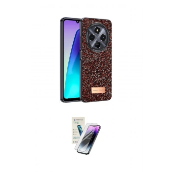 MARSİLYAN™- Redmi 14C Kılıf Vadi Klasik Serisi - Şeffaf Pasifik Cam Ekran Koruyucu
