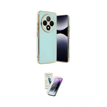 MARSİLYAN™- Redmi 14C Kılıf Yankı Serisi - Şeffaf Pasifik Cam Ekran Koruyucu