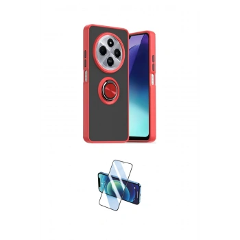 MARSİLYAN™- Redmi 14C Kılıf Yörünge Çizgi - Siyah 3D Antistatik Seramik Nano Ekran Koruyucu