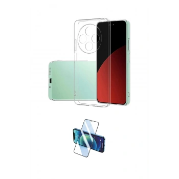 MARSİLYAN™- Redmi 14C Kılıf Zirve Doku - Siyah 3D Antistatik Seramik Nano Ekran Koruyucu