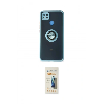 MARSİLYAN™- Redmi 9C Kılıf Yörünge Çizgi - Siyah 6D Mat Seramik Hayalet Nano Ekran Koruyucu