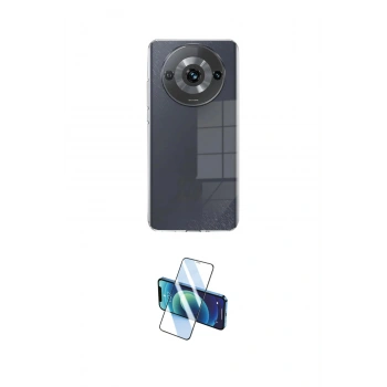 MARSİLYAN™- Redmi A3 4G Kılıf Zirve Doku - Siyah 3D Antistatik Cam Ekran Koruyucu