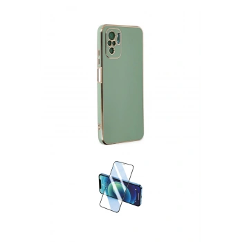 MARSİLYAN™- Redmi Note 10 Kılıf Yankı Serisi - Siyah 3D Antistatik Seramik Nano Ekran Koruyucu