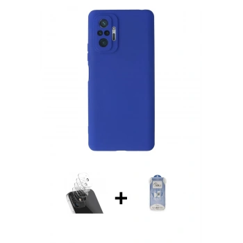 MARSİLYAN™- Redmi Note 10 Pro Kılıf Kozmos Yansıma Özel Seri - Siyah Joko Magic 5D Cam + Kamera Lens Koruma Cam - SF