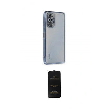 MARSİLYAN™- Redmi Note 10 Pro Kılıf Vadi Minimal - Siyah 6D Antistatik Mat Seramik Hayalet Nano Ekran Koruyucu