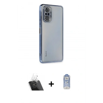 MARSİLYAN™- Redmi Note 10 Pro Kılıf Vadi Minimal - Siyah Joko Magic 5D Cam + Kamera Lens Koruma Cam - SF