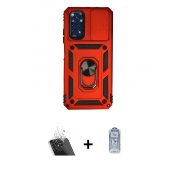 MARSİLYAN™- Redmi Note 11 Kılıf Ahenk Klasik - Siyah Joko Magic 5D Cam + Kamera Lens Koruma Cam - SF
