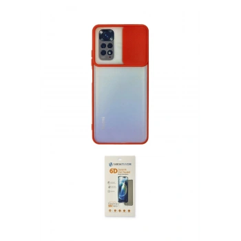 MARSİLYAN™- Redmi Note 11 Kılıf Vadi Çizgi - Siyah 6D Mat Seramik Hayalet Nano Ekran Koruyucu