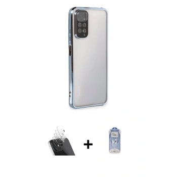 MARSİLYAN™- Redmi Note 11 Kılıf Vadi Minimal - Siyah Joko Magic 5D Cam + Kamera Lens Koruma Cam - SF