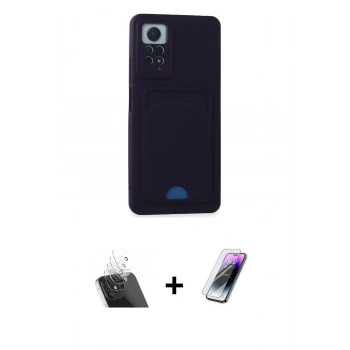 MARSİLYAN™- Redmi Note 11 Pro Kılıf Vadi Çizgi Prime - Şeffaf Pasifik Cam Ekran Koruyucu + Kamera Lens Koruma Cam - SF