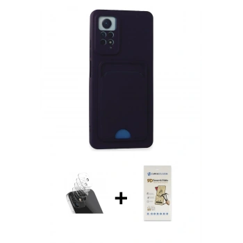 MARSİLYAN™- Redmi Note 11 Pro Kılıf Vadi Çizgi Prime - Siyah Mat Seramik Nano Ekran Koruyucu + Kamera Lens Koruma Cam - SF