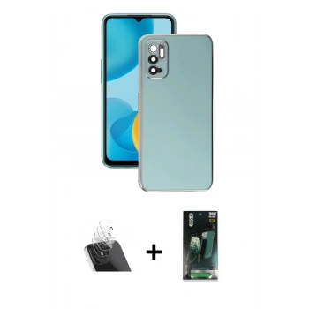 MARSİLYAN™- Redmi Note 11 SE Kılıf Yankı Serisi - Şeffaf 360 Full Body Arka Koruyucu + Kamera Lens Koruma Cam - SF