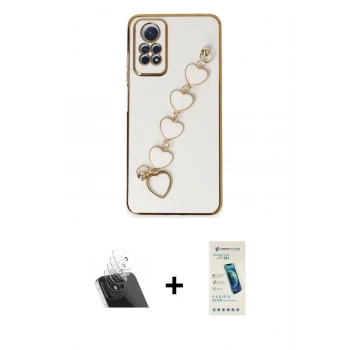 MARSİLYAN™- Redmi Note 12 Pro 4G Kılıf Nova Işık Prime - Şeffaf Pasifik Cam Ekran Koruyucu + Kamera Lens Koruma Cam - SF