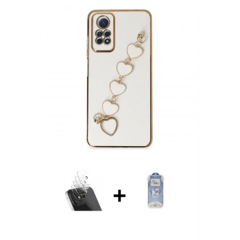 MARSİLYAN™- Redmi Note 12 Pro 4G Kılıf Nova Işık Prime - Siyah Joko Magic 5D Cam + Kamera Lens Koruma Cam - SF