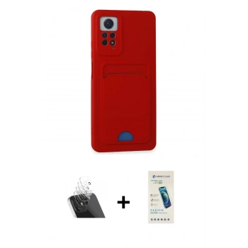 MARSİLYAN™- Redmi Note 12 Pro 4G Kılıf Vadi Çizgi Prime - Şeffaf Pasifik Cam Ekran Koruyucu + Kamera Lens Koruma Cam - SF