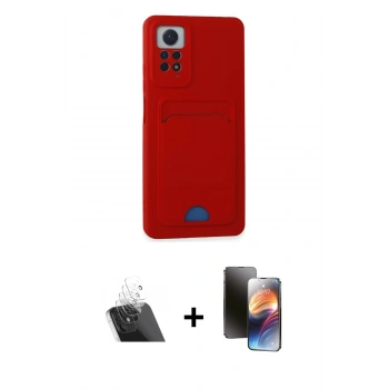 MARSİLYAN™- Redmi Note 12 Pro 4G Kılıf Vadi Çizgi Prime - Siyah 3D Antistatik Mat Seramik Nano Ekran Koruyucu + Kamera Lens Koruma Cam - SF