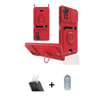 MARSİLYAN™- Redmi Note 12 Pro 4G Kılıf Vadi Form Prime - Siyah Joko Magic 5D Cam + Kamera Lens Koruma Cam - SF