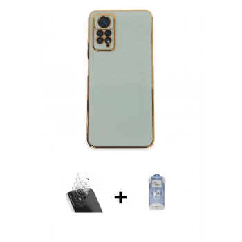 MARSİLYAN™- Redmi Note 12 Pro 4G Kılıf Yankı Serisi - Siyah Joko Magic 5D Cam + Kamera Lens Koruma Cam - SF
