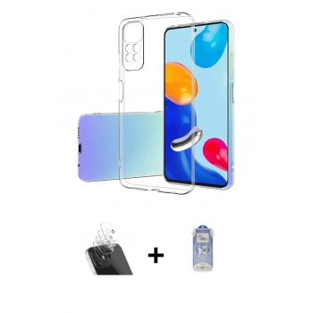 MARSİLYAN™- Redmi Note 12 Pro 4G Kılıf Zirve Doku - Siyah Joko Magic 5D Cam + Kamera Lens Koruma Cam - SF