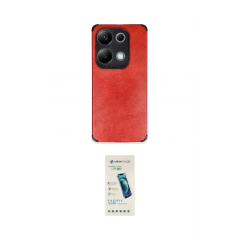 MARSİLYAN™- Redmi Note 13 4G Kılıf Doruk Asil Koleksiyonu - Şeffaf Pasifik Cam Ekran Koruyucu