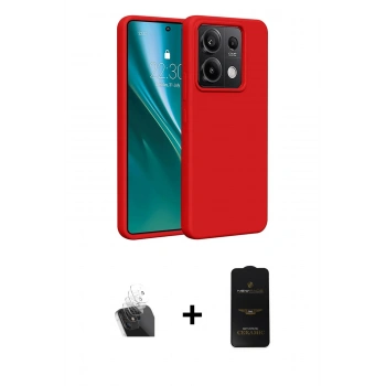 MARSİLYAN™- Redmi Note 13 4G Kılıf Kozmos Yansıma Özel Seri - Siyah 6D Antistatik Mat Seramik Hayalet Nano Ekran Koruyucu + Kamera Lens Koruma Cam - SF
