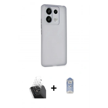 MARSİLYAN™- Redmi Note 13 Pro 4G Kılıf Atlas Minimal Prime - Siyah Joko Magic 5D Cam + Kamera Lens Koruma Cam - SF
