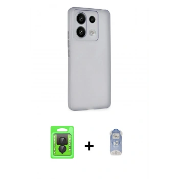 MARSİLYAN™- Redmi Note 13 Pro 4G Kılıf Atlas Minimal Prime - Siyah Joko Magic 5D Cam + Raze Metal Kamera Lens - SH