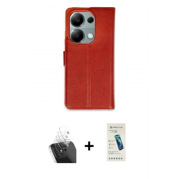 MARSİLYAN™- Redmi Note 13 Pro 4G Kılıf Siluet Işık Serisi - Şeffaf Pasifik Cam Ekran Koruyucu + Kamera Lens Koruma Cam - SF