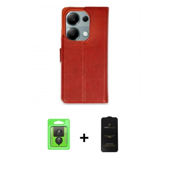 MARSİLYAN™- Redmi Note 13 Pro 4G Kılıf Siluet Işık Serisi - Siyah 6D Antistatik Mat Seramik Hayalet Nano Ekran Koruyucu + Raze Metal Kamera Lens - SH