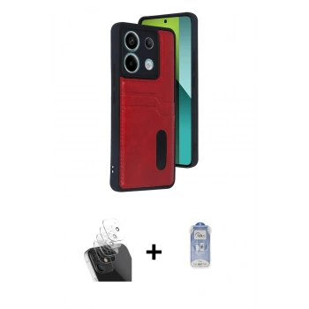 MARSİLYAN™- Redmi Note 13 Pro 4G Kılıf Yörünge Işık Serisi - Siyah Joko Magic 5D Cam + Kamera Lens Koruma Cam - SF